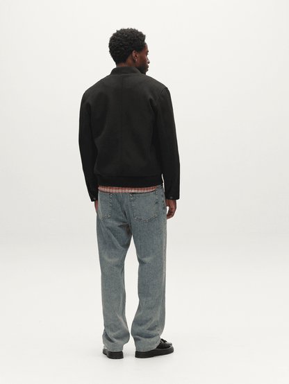 Gabba GABmatheo Plain Bomber Jacket in der Farbe Black
