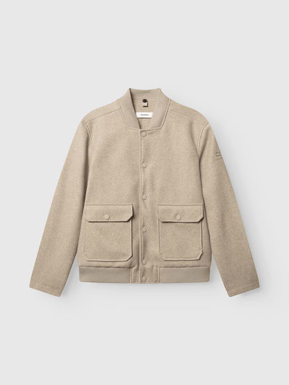 Gabba GABmatheo Plain Bomber Jacket in der Farbe Sand