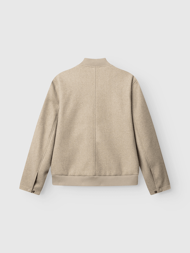 Gabba GABmatheo Plain Bomber Jacket in der Farbe Sand