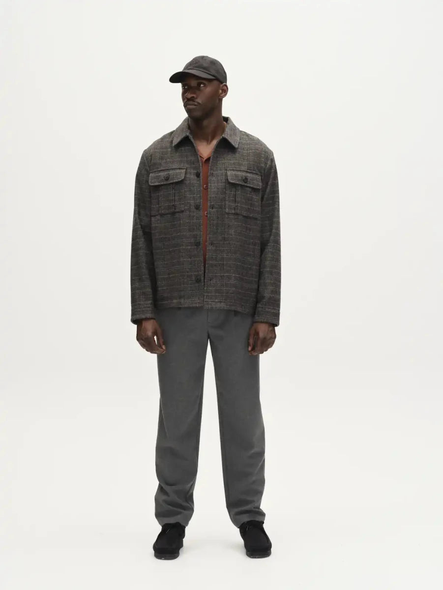 Gabba Hemdjacke Flap Tishi in der Farbe Brown Check