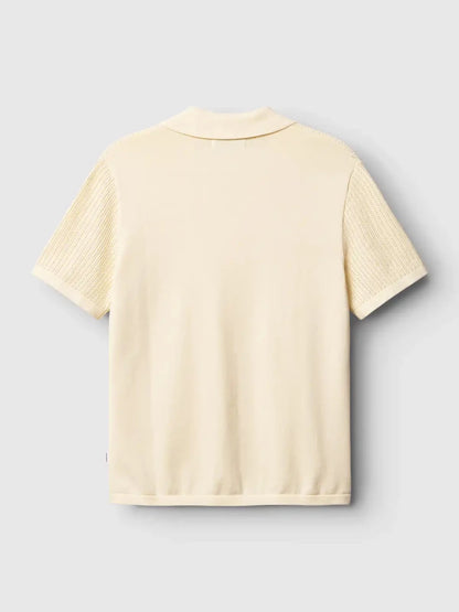 Gabba Polo Hemnd Geno Resort SS Ecru Light