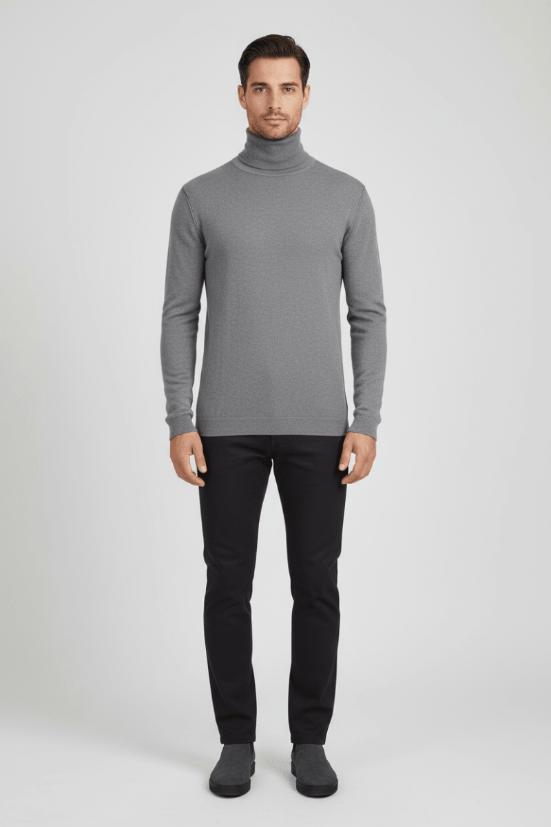 Hannes Roether Pullover La10mento – Merinowolle, Grau