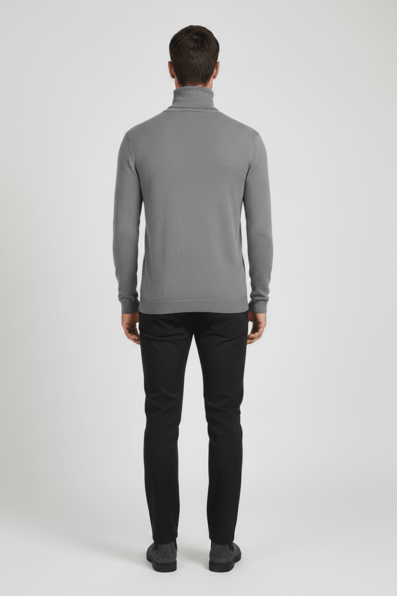 Hannes Roether Pullover La10mento – Merinowolle, Grau