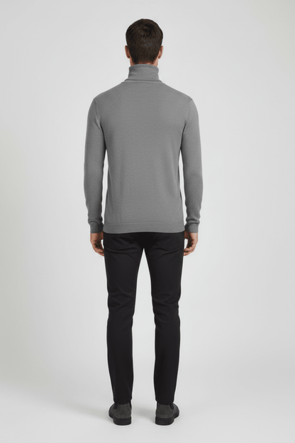 Hannes Roether Pullover La10mento – Merinowolle, Grau