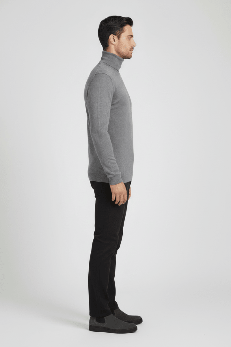 Hannes Roether Pullover La10mento – Merinowolle, Grau