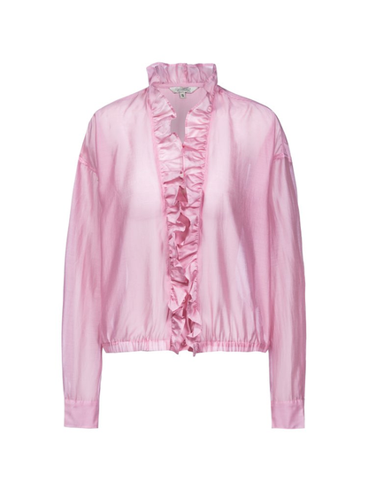 Herrlicher Cathina Polyester Mix Bluse Blush – Langarmbluse Damen