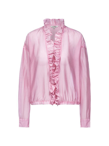 Herrlicher Cathina Polyester Mix Bluse Blush – Langarmbluse Damen