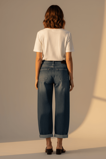 Herrlicher Barrow Denim Stretch Damenhose in Ocean