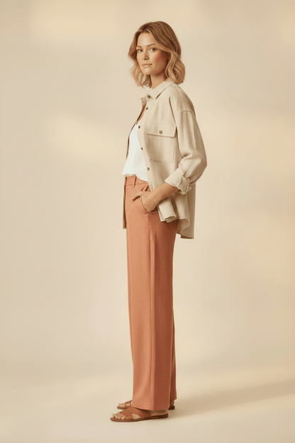 Herrlicher Bluse Linen Cotton Mix 268