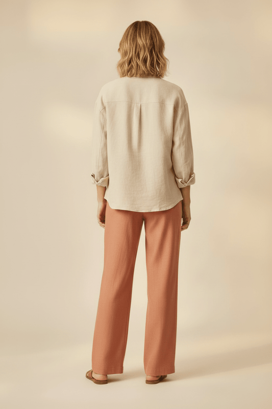 Herrlicher Bluse Linen Cotton Mix 268