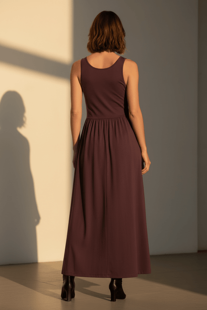 Herrlicher Casita Dress Jersey Kleid für Damen in Wine