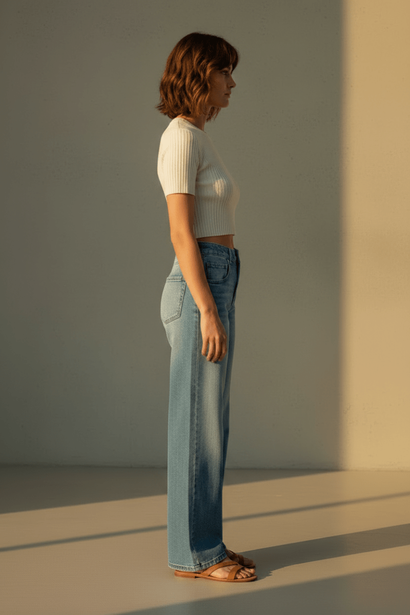 Herrlicher Edna Denim Stretch Damenhose in Blasted