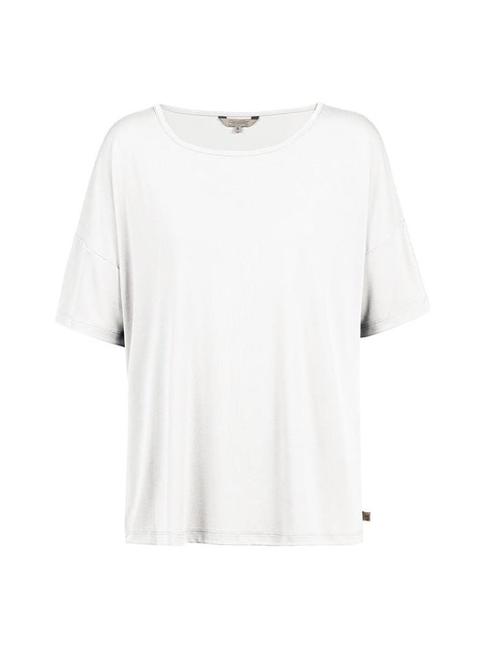 Herrlicher Julieana Jersey Damenshirt in Weiß
