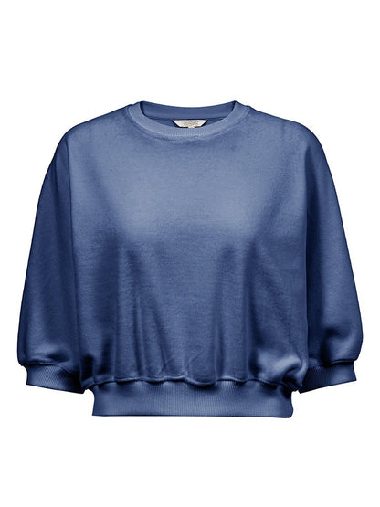 Herrlicher Pauli Jersey Velour Damenshirt in Pacific