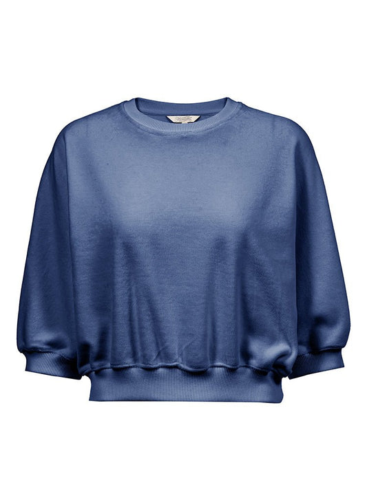 Herrlicher Pauli Jersey Velour Damenshirt in Pacific