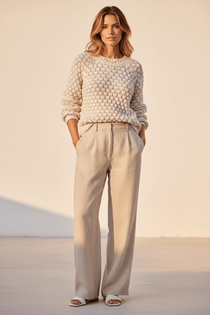 Herrlicher Pullover Narlina in der Farbe Beige