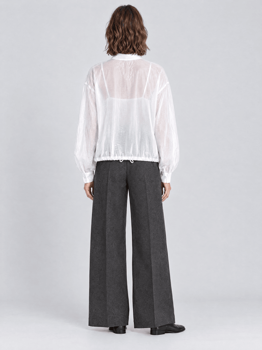 Herrlicher Saphira Polyester Mix Bluse in Weiß
