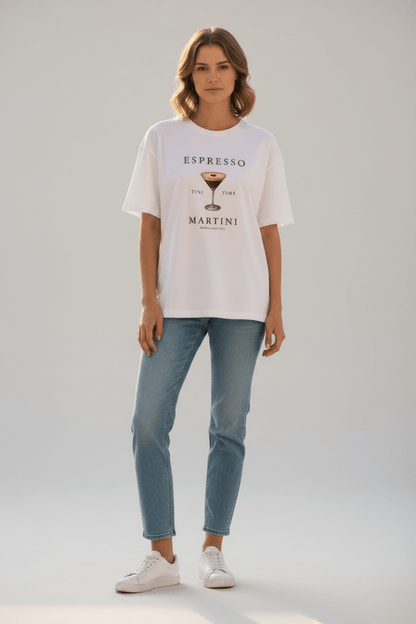 Herrlicher Stinella Jersey Damenshirt in Weiß