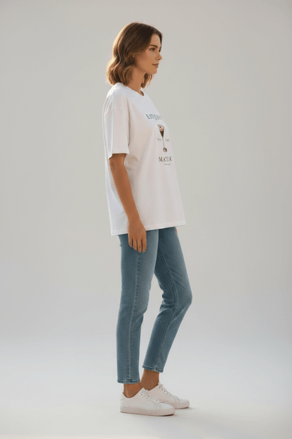 Herrlicher Stinella Jersey Damenshirt in Weiß
