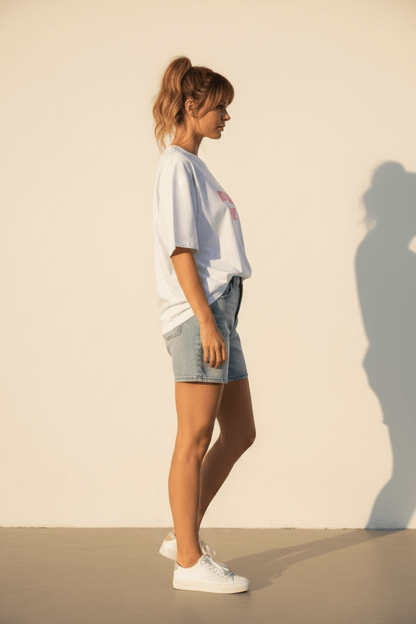Herrlicher Stinella Jersey Garment Dyed Damenshirt in Weiß
