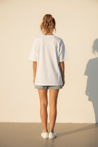 Herrlicher Stinella Jersey Garment Dyed Damenshirt in Weiß