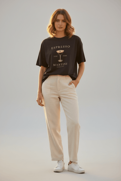 Herrlicher Stinella Jersey Shirt für Damen in Coffee