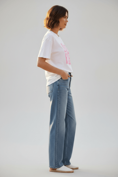 Herrlicher Stinella Jersey Shirt für Damen in Weiß