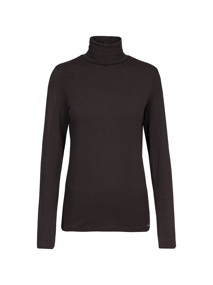 Herrlicher Tinsley Jersey Longsleeve Braun – Damen Langarmshirt
