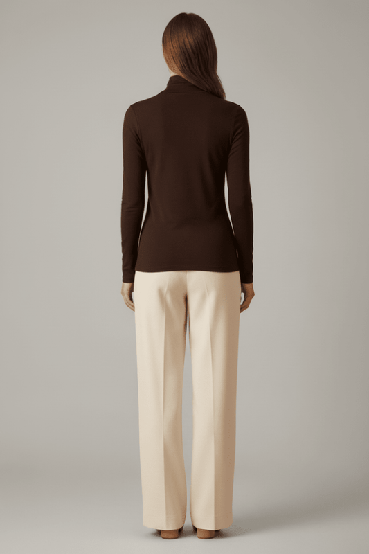 Herrlicher Tinsley Jersey Longsleeve Braun – Damen Langarmshirt