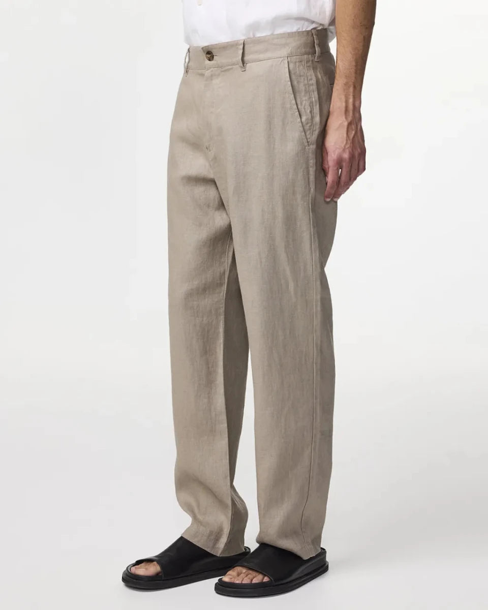 Hochwertige Regular - Fit Leinenhose mit geradem Bein – europäisches Leinen für stilvolle Looks
