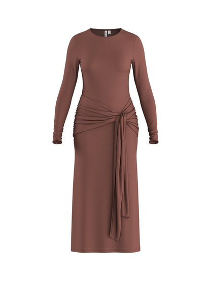 Hypedrop Drapiertes Maxikleid Grace in Nutmeg