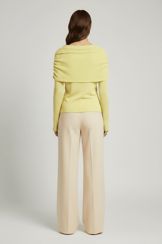 Hypedrop Top HDLEONORA LS Cape Top in Anise Flower