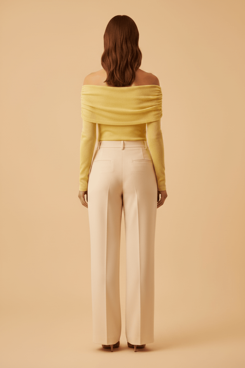 Hypedrop Top HDLEONORA LS Cape Top in Anise Flower