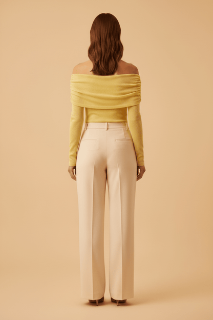 Hypedrop Top HDLEONORA LS Cape Top in Anise Flower