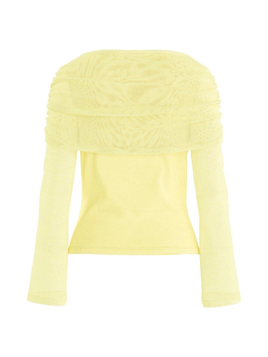 Hypedrop Top HDLEONORA LS Cape Top in Anise Flower