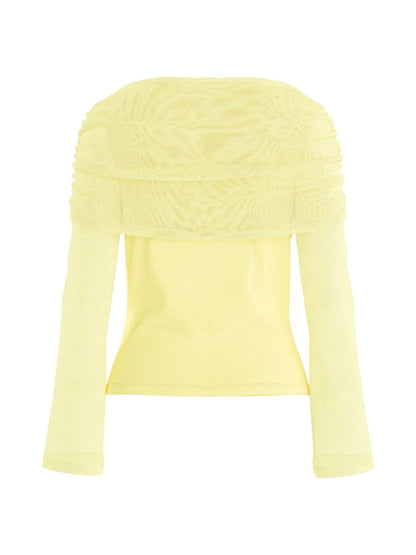 Hypedrop Top HDLEONORA LS Cape Top in Anise Flower