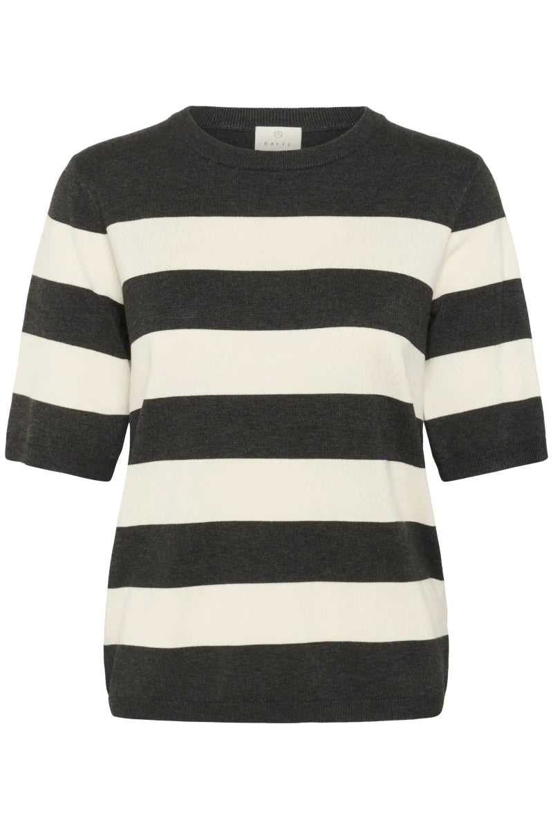 KAFFE Kurzarmpullover Kalizza in der Farbe DGM/Turtledove