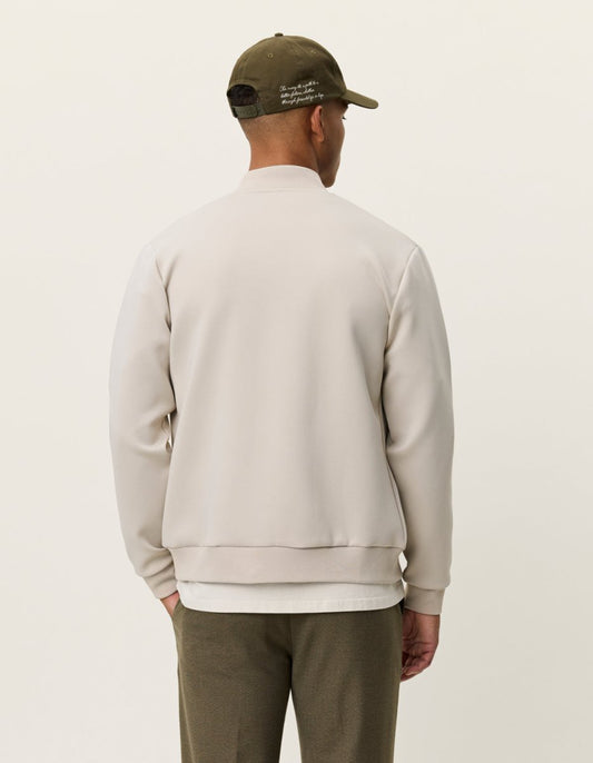 Les Deux Ballier Crew Track Jacket in der Farbe Light Sand