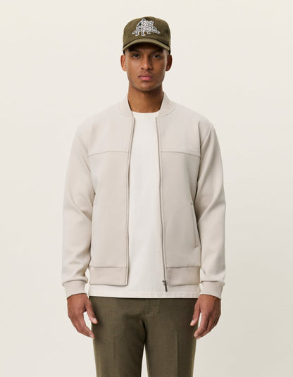 Les Deux Ballier Crew Track Jacket in der Farbe Light Sand
