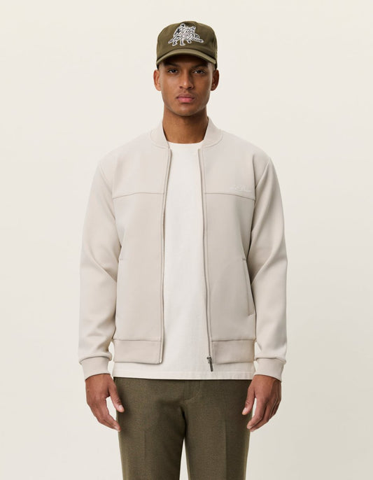 Les Deux Ballier Crew Track Jacket in der Farbe Light Sand