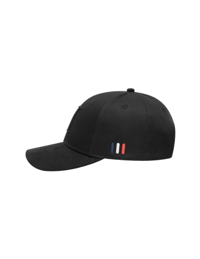 Les Deux Baseball Cap Suede II in der Farbe BLACK/BLACK