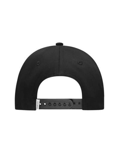 Les Deux Baseball Cap Suede II in der Farbe BLACK/WHITE