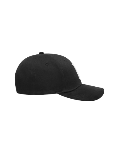 Les Deux Baseball Cap Suede II in der Farbe BLACK/WHITE
