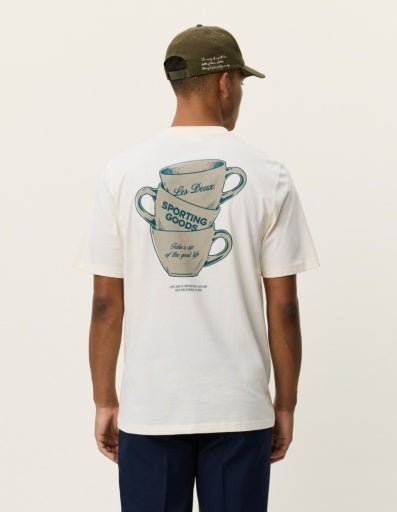 Les Deux Ben Artist T-Shirt in der Farbe EGGNOG WHITE