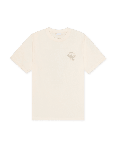 Les Deux Ben Faience T-Shirt in der Farbe EGGNOG WHITE