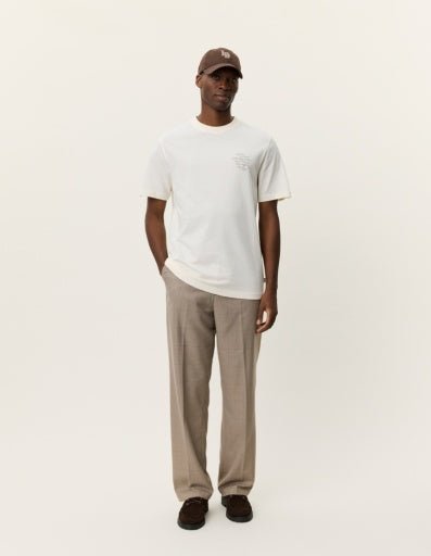 Les Deux Ben Faience T-Shirt in der Farbe EGGNOG WHITE