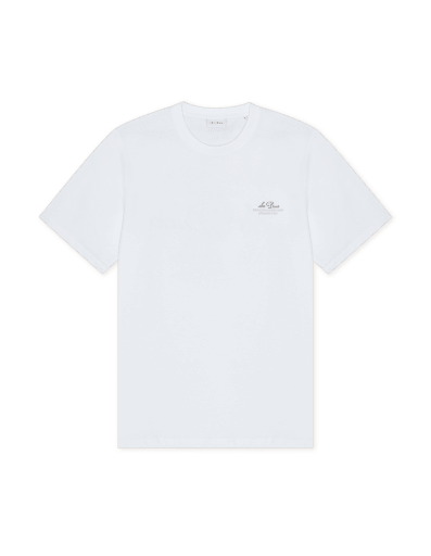 Les Deux Ben Globe T-Shirt in der Farbe WHITE