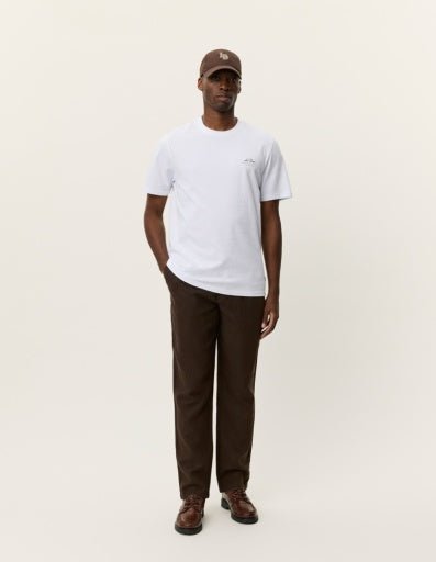 Les Deux Ben Globe T-Shirt in der Farbe WHITE