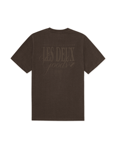Les Deux Ben Goods T-Shirt in der Farbe TURKISH COFFEE BROWN