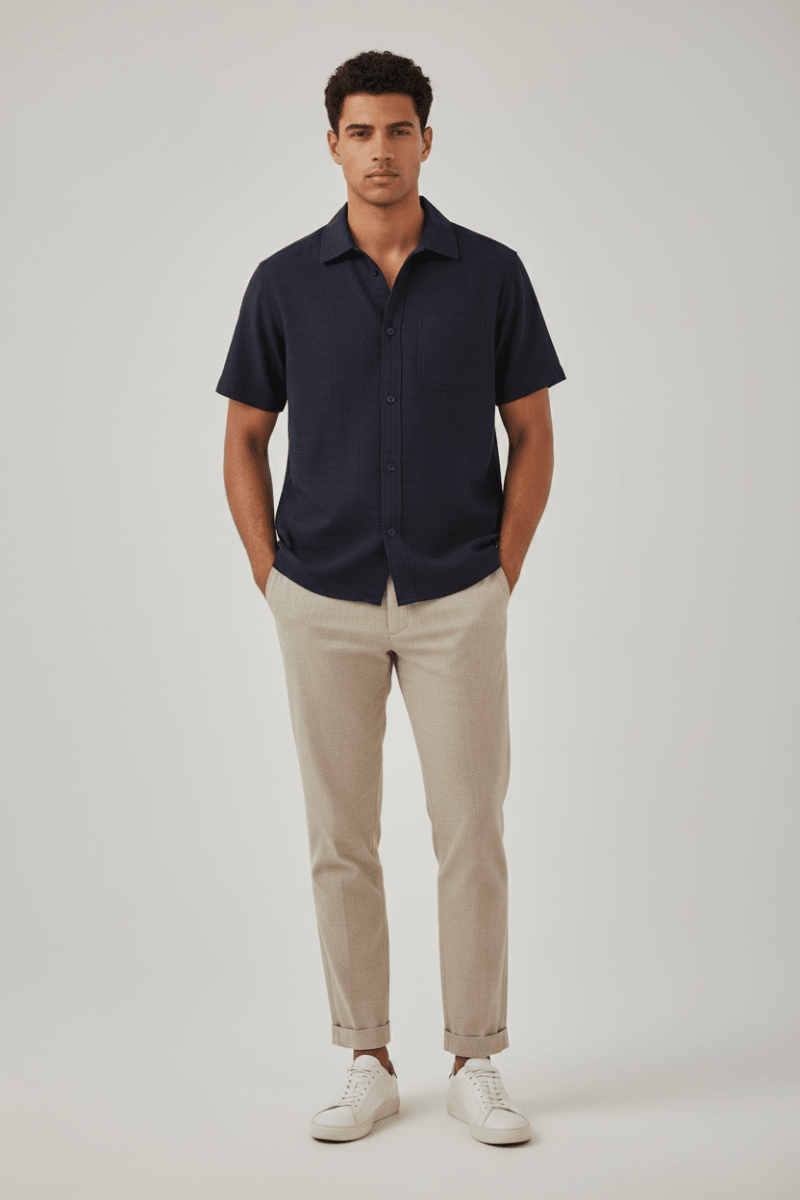 Les Deux Charlie SS Shirt in der Farbe Black